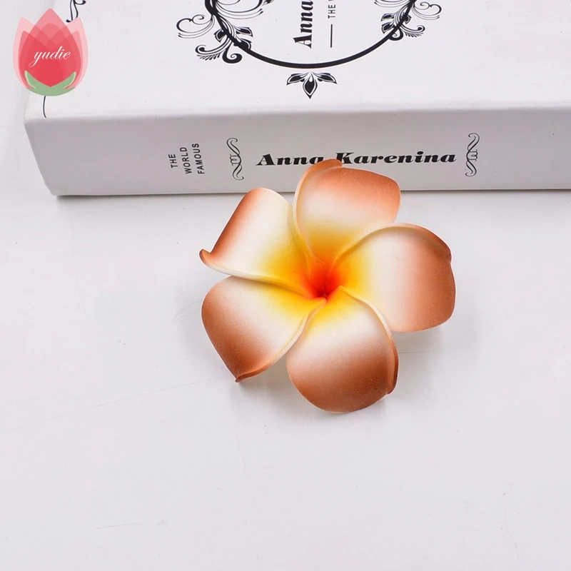 Coffee Color 10 шт. 9 см большой пенопластовый Гавайский пляж цветы для свадебной вечеринки коробка шляпа Украшение DIY Искусственные гирлянды поставки летний венок Ремесло - Цвет: Coffee Color