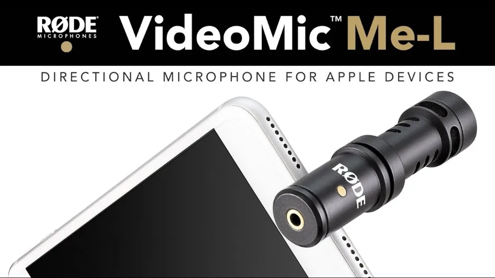 Rode VideoMic Me-L микрофон для разъема Lightning компактный направленный микрофон для iPhone X 8 7 Plus рекордер Mic