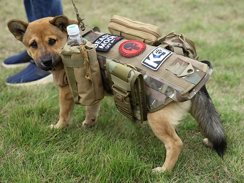 Тактический собачий жгут рабочий охотничий жилет военный K9 водостойкий жгут большой и средний собака уличная защитная одежда
