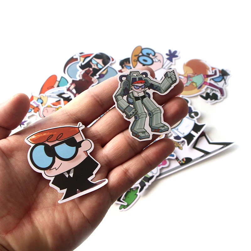 39 шт. Dexter's Lab Забавный мультфильм DIY Скрапбукинг альбом багаж ноутбук мотоцикл трафарет Водонепроницаемая наклейка E0049