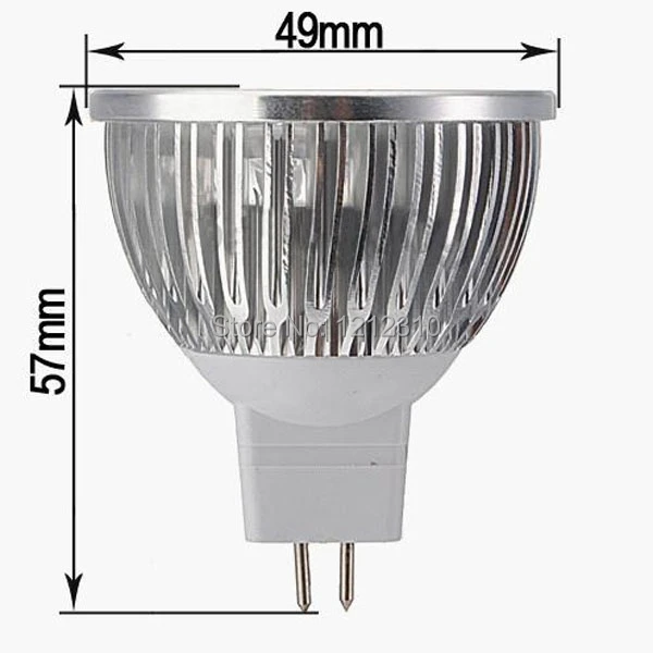 Прямая продажа с фабрики 100 шт./лот CREE лампочка светодиодная MR16 12 Вт AC/DC В