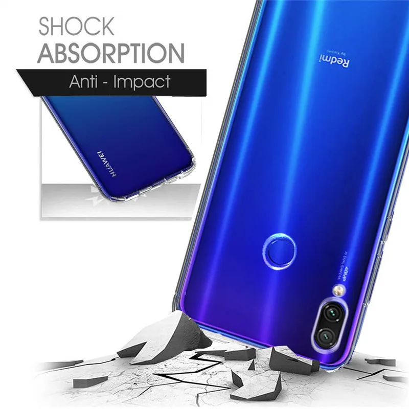 Чехол для Redmi Note 7 чехол Xiaomi Мягкая силиконовая задняя крышка телефона Note7 Pro Global Case