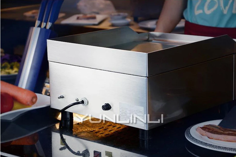 Коммерческая электрическая сковорода коммерческое Teppanyaki Оборудование из нержавеющей стали стейк гриль сковорода EG360A блинная машина 220 В