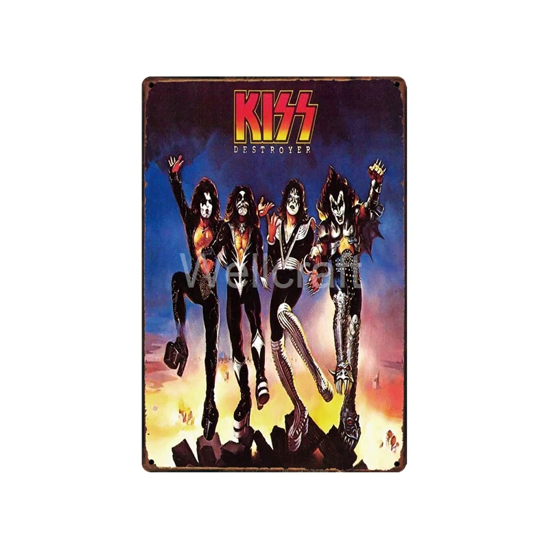 [ WellCraft ] Rock Music Star Metal Sign Posters art Vintage Mural Painting Personality Custom Decor LT-1741 | Дом и сад