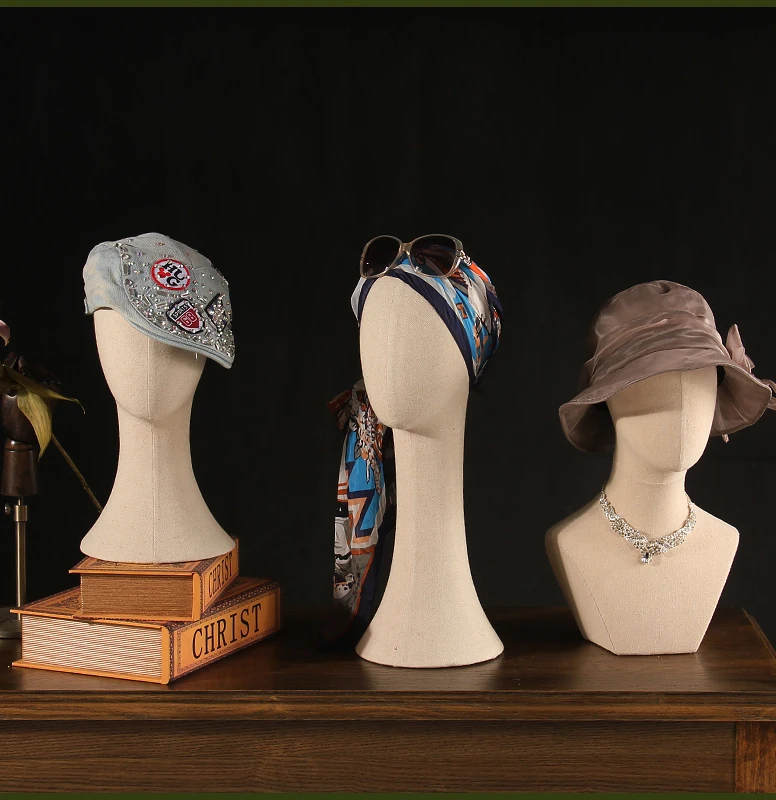 Женский абстрактный манекен головной убор парик шарфы головные уборы ожерелье