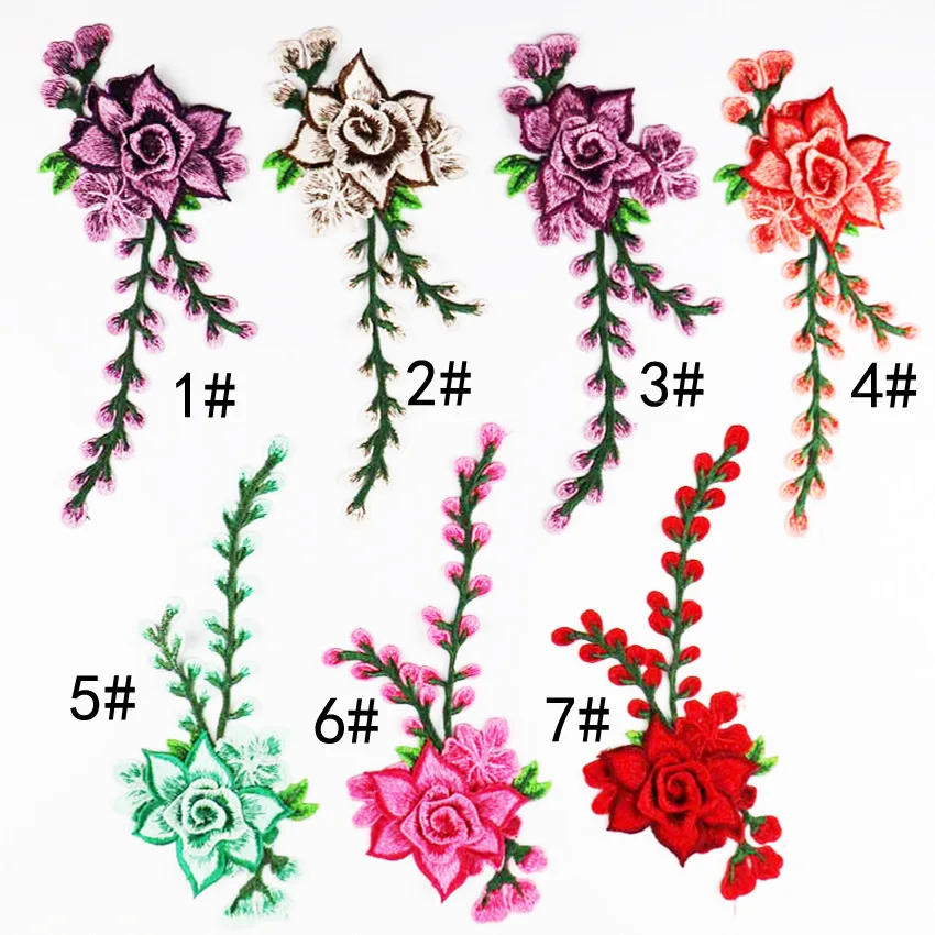 10 pc Beautiful Flower Floral Collar Sew Patch Applique Badge Embroidery Dress Handmade Craft Ornament Fabric | Дом и сад