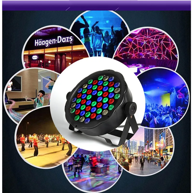 DMX сценический свет 90 120 Вт диско 54LED RGB LED плоский Par цвет смешивания DJ моющийся