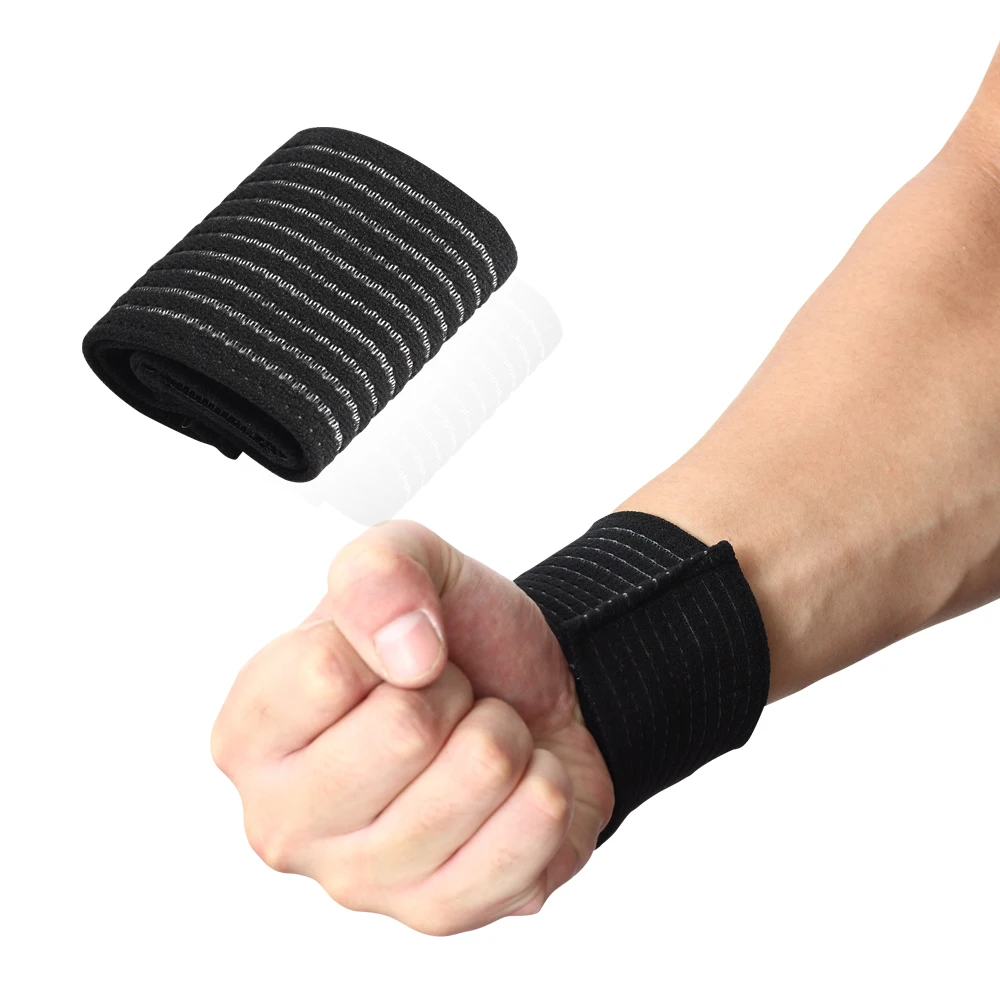 Нейлоновый напульсник для занятий спортом. Размер 40 на 8 см|elastic wrist support|wrist