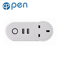 opsa 002 10a wifi smart switch power plug socket uk 220v wireless light outlet timer remote control support alexa google home