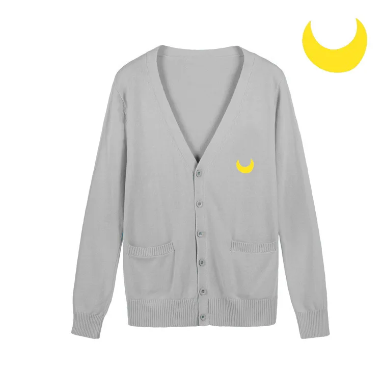 Sailor series cartoon embroidery 9 color Multiple styles Knitted cotton sweater cardigan uniform cos JK |
