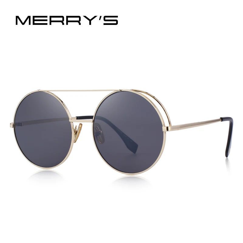 Женские Классические круглые солнцезащитные очки MERRYS 100% защита от ультрафиолета