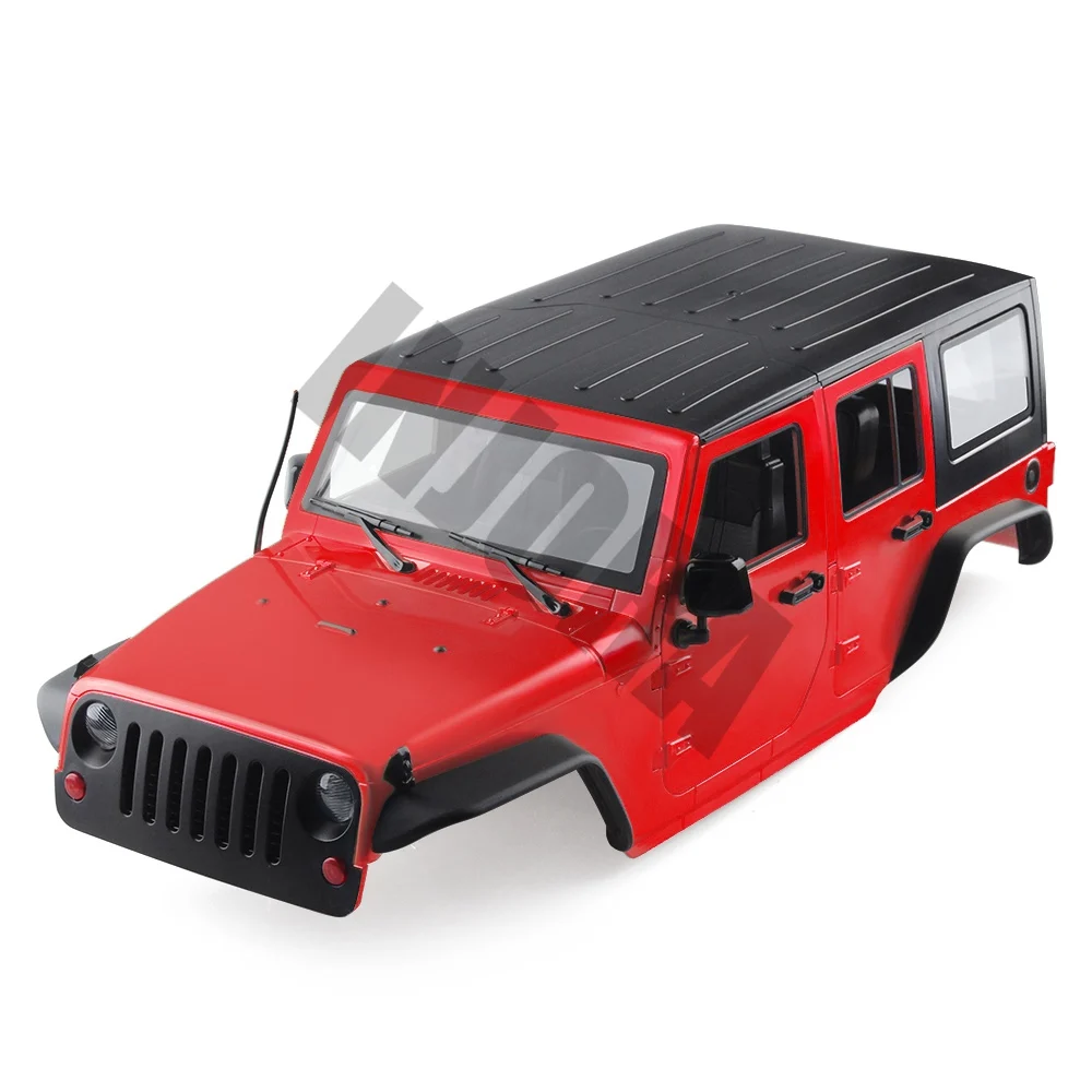 Red 8 цветов доступны 1/10 RC Рок Гусеничный 12,3 дюймов 313 мм Колесная база корпус для осевой SCX10 и SCX10 II 90046 90047 - Цвет: Red
