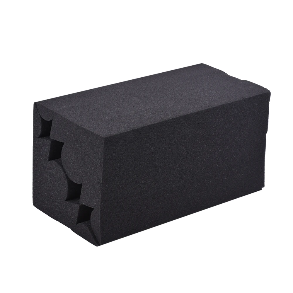 Высокая плотность черный 2 шт студийные акустические пены панель из губчатого