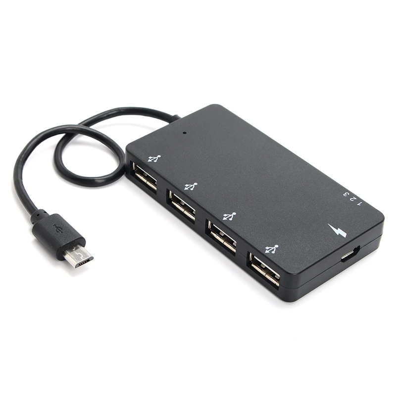 4 USB 2,0 к Micro USB OTG адаптер зарядного устройства Универсальное зарядное устройство для смартфонов U диск MP3 для Windows системы планшеты профессиональные