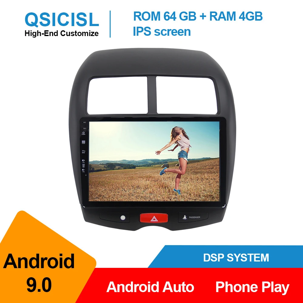 Мультимедийный проигрыватель для автомобиля Mi tsubishi ASX 9 0 10 1 Android 2010 IPS 2018 дюйма din gps