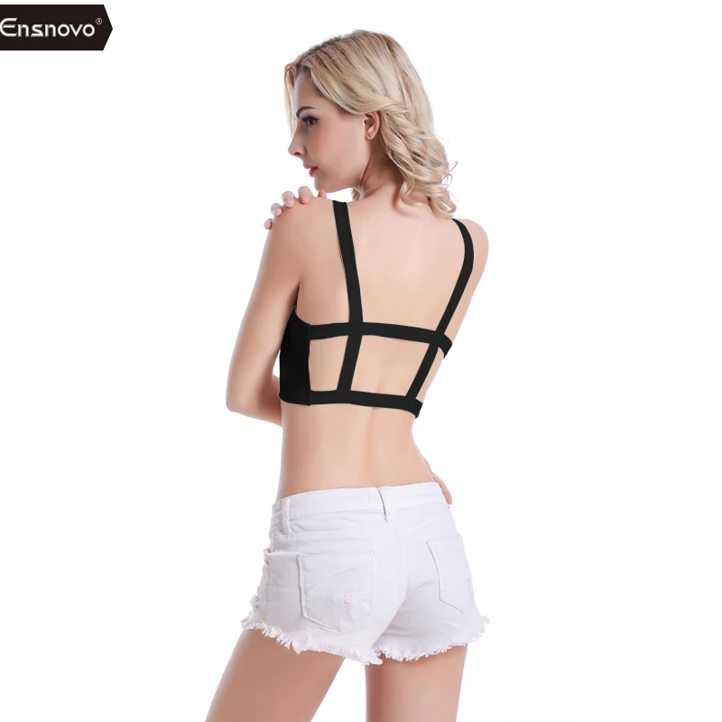 Женский короткий корсет Ensnovo сексуальный нижний бюстгальтер без стального