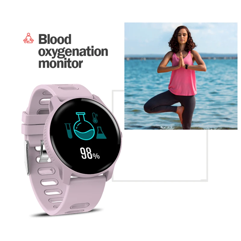 SANDA мужские Смарт-часы с монитором сердечного ритма кровяное давление IP68