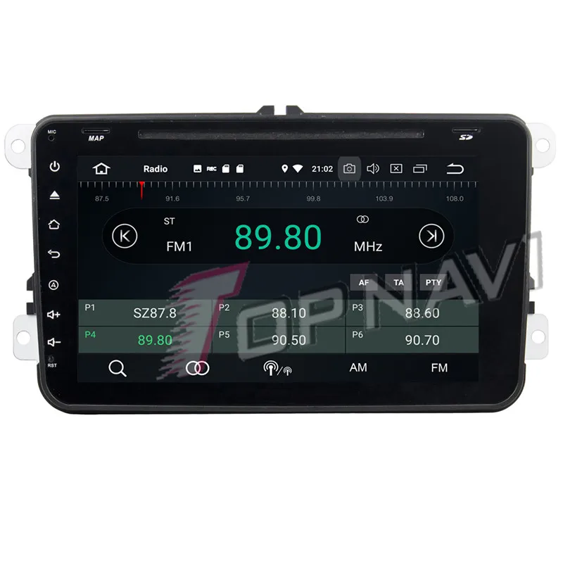 Автомобильный GPS навигатор Topnavi Android 9 0 медиа центр CD плеер для VW Magotan/Caddy/Passat Golf
