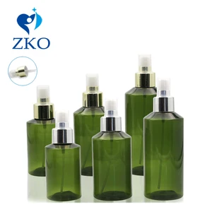 1 шт. 50100150200 мл зеленая Поворотная Наплечная позолоченнаясеребряная крышка косметический спрей пустая многоразовая бутылка для путешествий