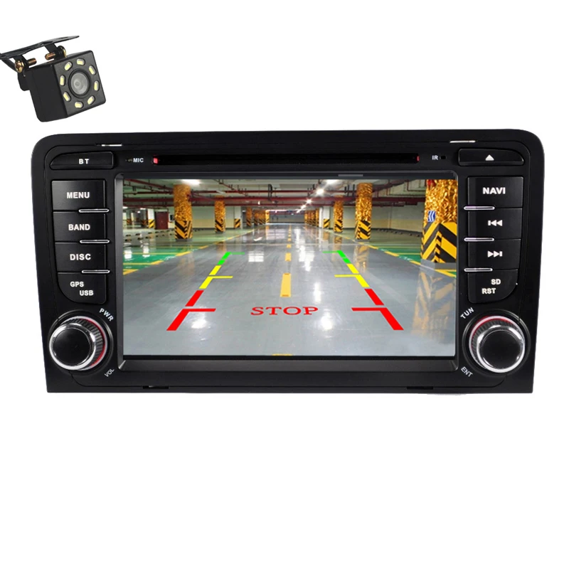2 din Navi Автомагнитола для Audi A3 2002-2011 Автомобильный мультимедийный dvd-плеер gps Навигация стерео для Audi 8P A3 Авторадио 8P1 экран
