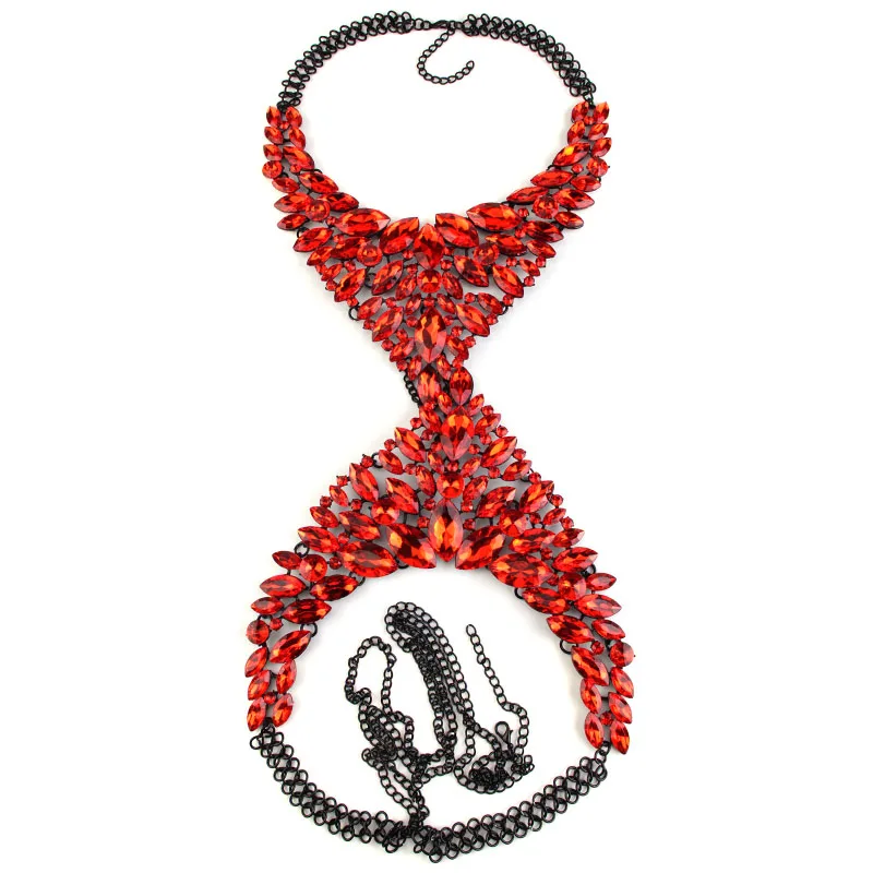 Женское длинное ожерелье цепочка с кристаллами ручной работы|necklace power|necklace