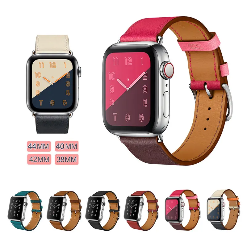 100% Пояса из натуральной кожи ремешок для Apple Watch серии группа 3/2/1 кожаный 42 мм 38 iwatch