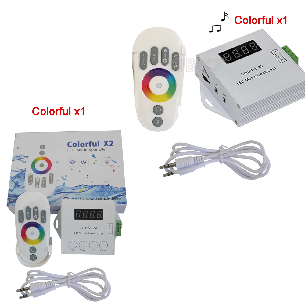 DC5-24V музыкальная Светодиодная лента контроллер WS2812B WS2811 WS2813 USC1903 IC цифровой адресуемый 1000 пикселей красочный пульт дистанционного управления
