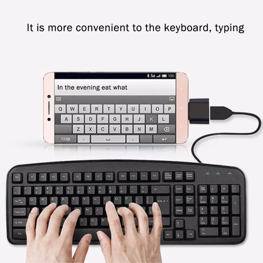 Адаптер для передачи данных Haweel USB Type C папа 2 0 мама OTG Galaxy / LG Huawei и других