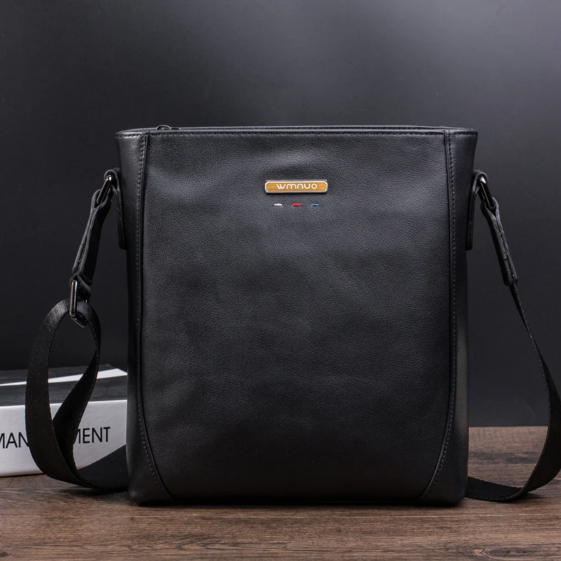 

BAQI Brand Men Handbags Genuine Leather Cowhide Men Shoulder Bag Crossbody Messenger Bags High Quality 2019 Fashion Business Bag