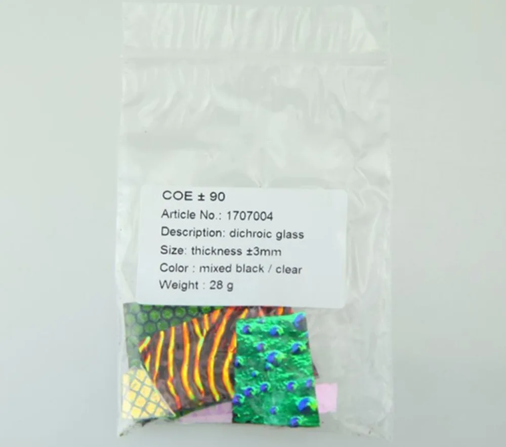 3bags COE90 Dichroic Glass Mix Color and Shapes Fusing in Microwave Kiln | Инструменты