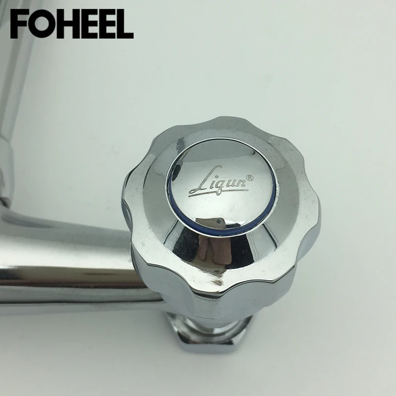 FOHEEL настенный кухонный кран для раковины горячей и холодной воды с двойным