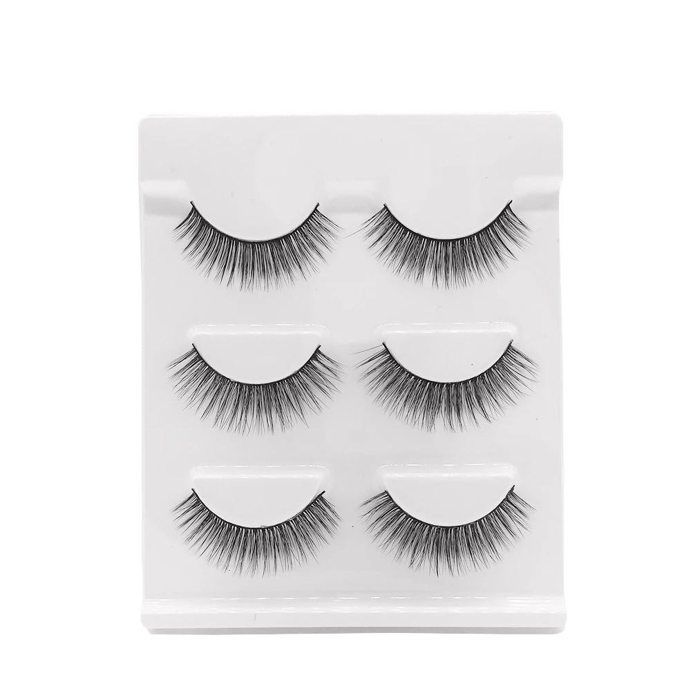 3 пар/компл. 3d синтетические ресницы для волос макияж натуральные черные длинные