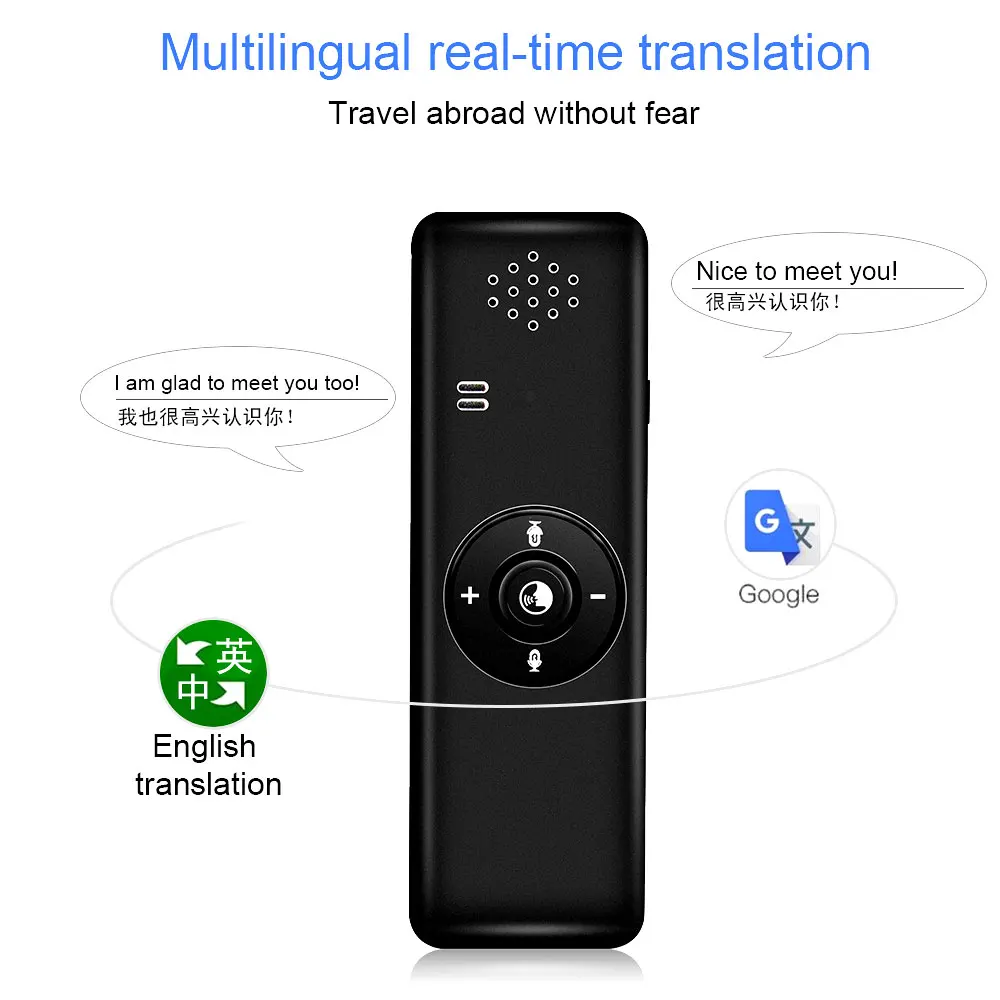 

Global traductor de voz simultaneo Portable Smart Bluetooth Voice Interpreter Real Time Speech Multilingual Translator instant