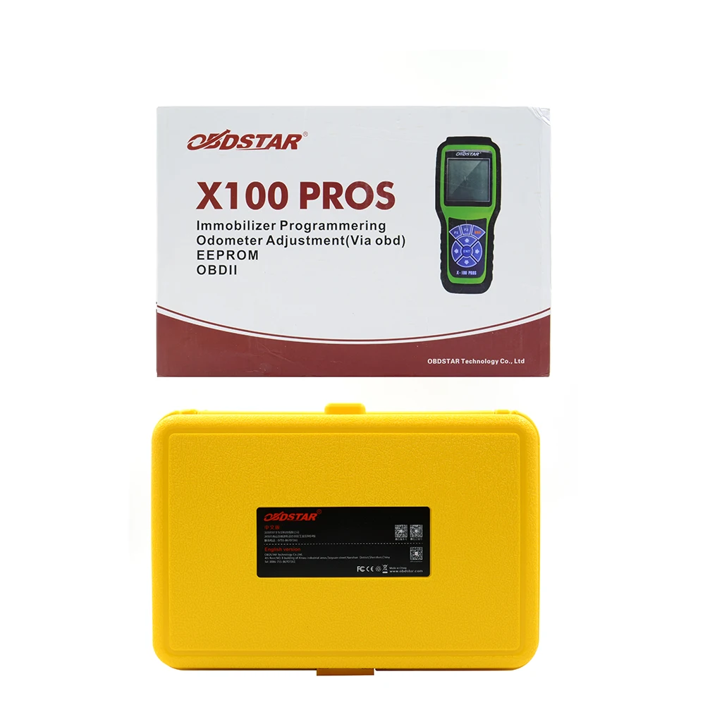Оригинальный ключевой программист OBDSTAR X100 PROS с адаптером EEprom + иммобилайзер