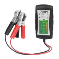 jtron battery tester 12v24v led display alternator check charger check for cars motorcycles trucks battery check