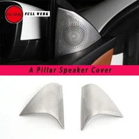 1 pair car styling a pillar speaker trim cover sticker frame for vw cc 10 18 stainless steel interior decoration accessories