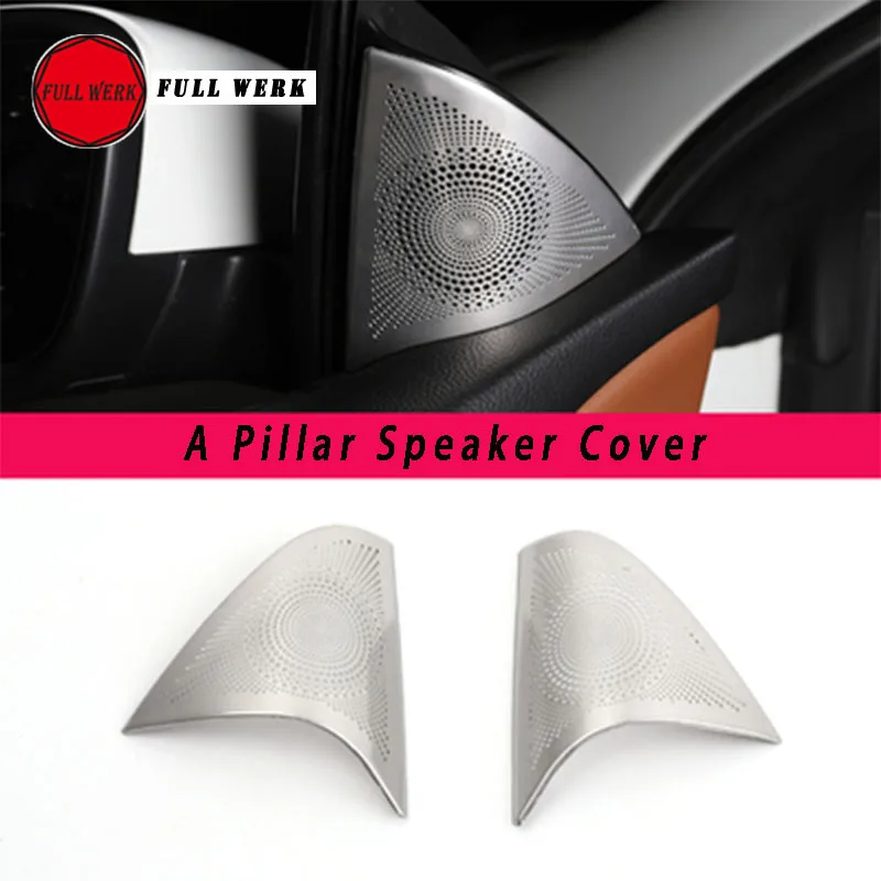 1 пара автомобильный Стайлинг A Pillar Speaker Trim Cover Sticker Frame for VW CC 10 18 аксессуары для