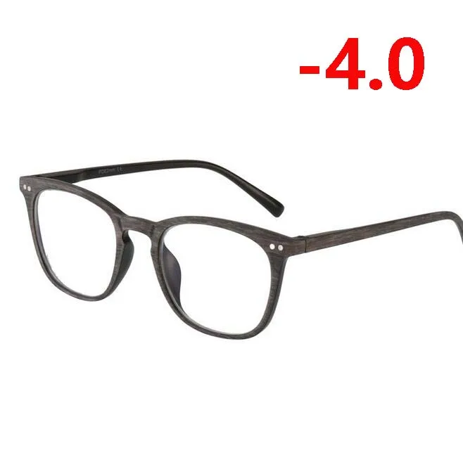 Myopia 400 Фотохромные линзы очки для близорукости унисекс ретро дерево цвет солнце фотохромные очки для близорукости 0-1,0-1,5-To-4,0 - Цвет оправы: Myopia 400