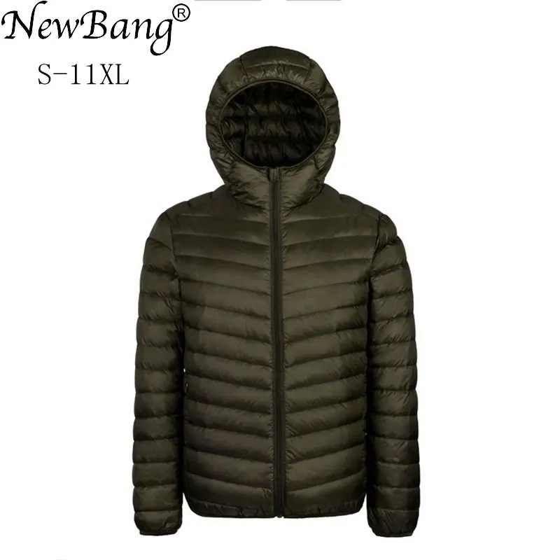 Пуховик NewBang Plus 9XL 10XL 11XL мужской пуховик большого размера 90% Сверхлегкий мужское