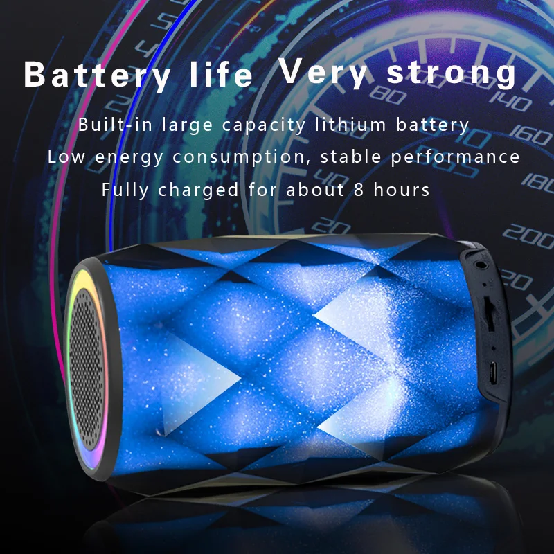 Q5 Bluetooth Динамик s Беспроводной светодиодный сенсорный Управление цветной Ночной