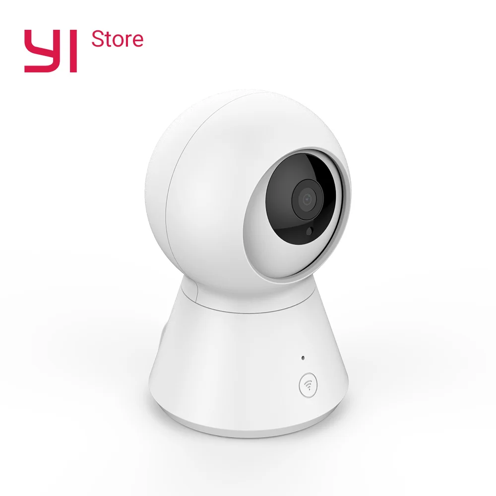 Умная купольная камера 1080P Детский Монитор wi-fi домашняя камера панорамирование/наклон/зум Беспроводная ip-камера безопасности ночное видение облако питание от YI - Цвет: Белый