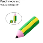 Мультфильм милый пенал Форма Usb флеш-накопитель флешки 8 ГБ флеш-карты памяти Memory Stick накопитель 16 Гб оперативной памяти, 32 Гб встроенной памяти, реальный Ёмкость