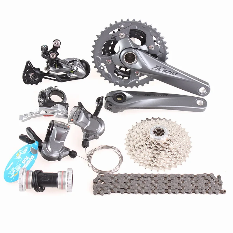 SHIMANO ALIVIO M4000 M4050 3x9S 27S скоростной комплект для горного велосипеда с интегрированным гидравлическим дисковым тормозом