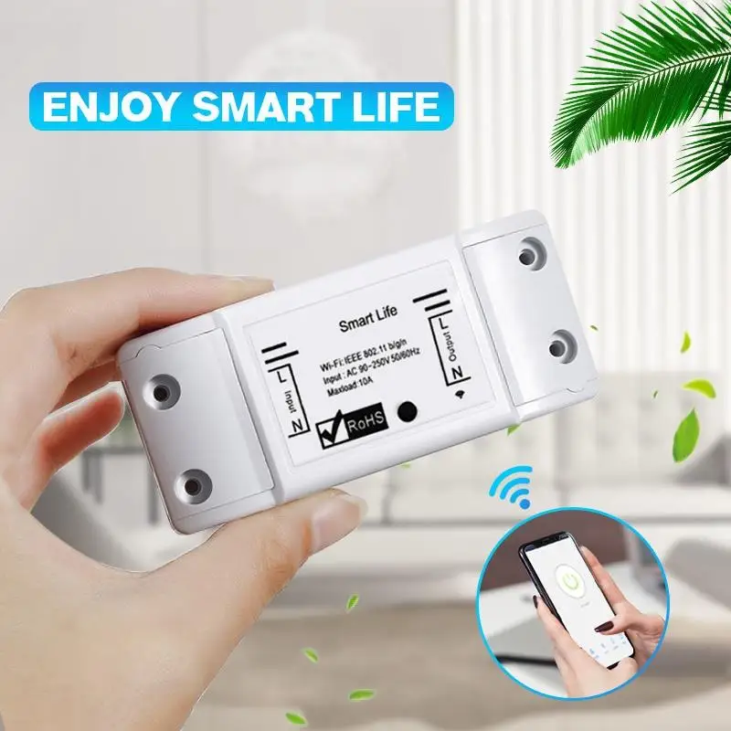 Smart Wifi Switch Relay Tuya Life App Works For Google Home Mini Alexa Ifttt Automation Module | Электроника
