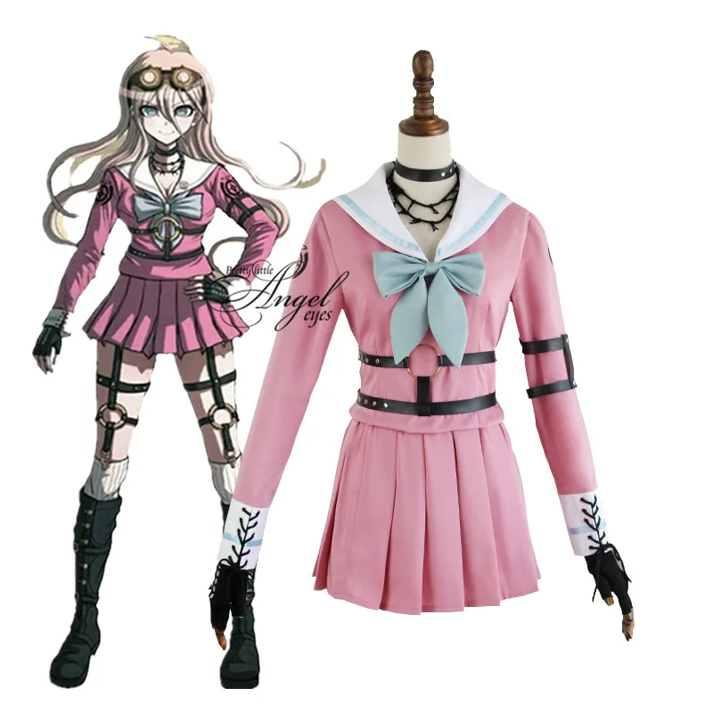 Аниме Danganronpa V3 ирума Miu Косплэй костюм для Хэллоуина вечеринки|Игровые костюмы| |