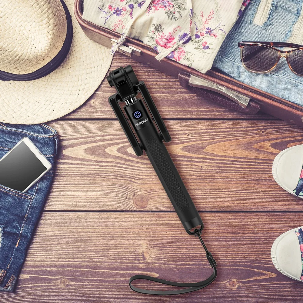 Mpow силиконовая селфи-палка, Bluetooth, монопод для фотосъемки, беспроводная мини Портативная селфи-палка для iPhone, huawei, Xiaomi, samsung