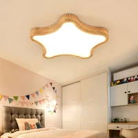 modern simple led ceiling light creative dining room bedroom living room childrens room nordic log star ceiling light