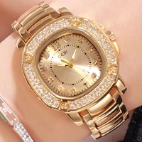 top brand women watches luxury waterproof square diamond stainless steel strap quartz watch elegant ladies watches montre femme