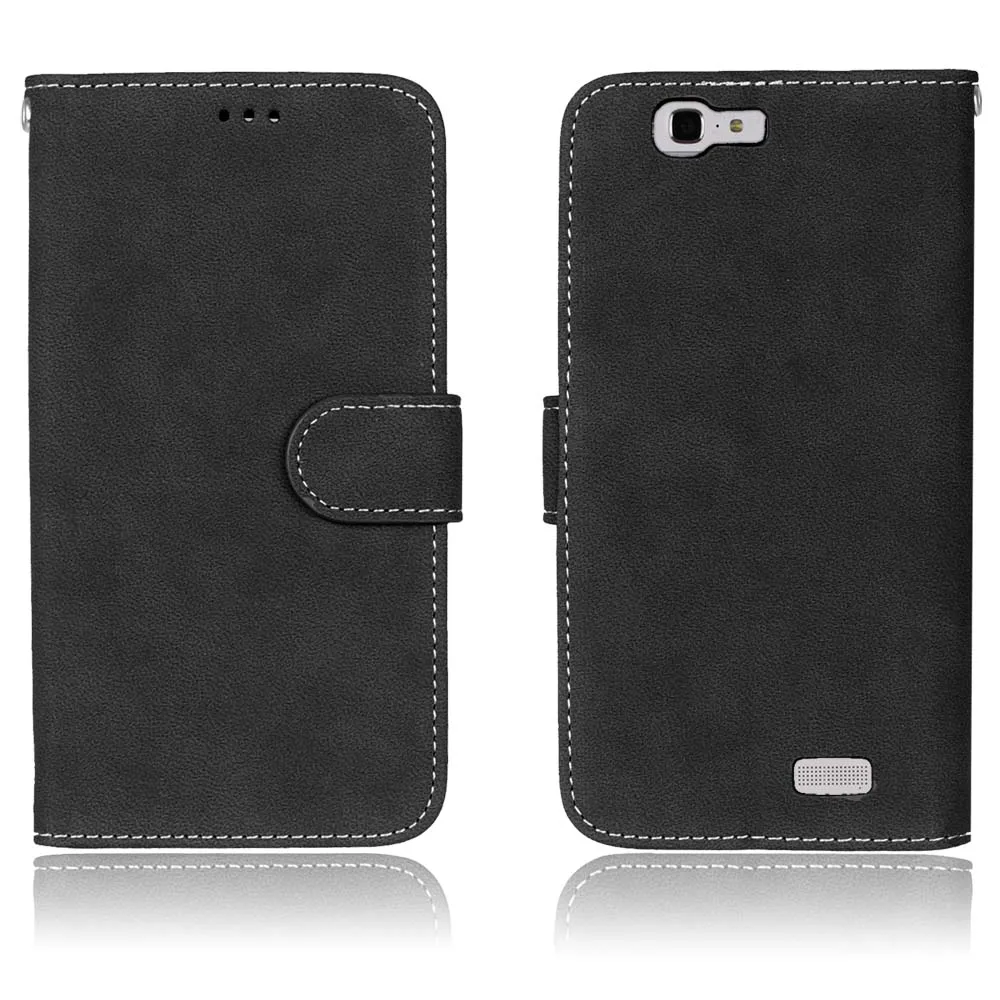 Флип чехол для huawei G7 Fundas класса люкс из искусственной кожи с откидной крышкой для Coque huawei Ascend G7 C199 L01 L03 Чехол-бумажник с отделениями для карт - Цвет: Black