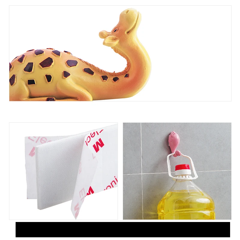 Cartoon Animal Self Adhesive Hook Creative Shape Clothes Key Wall Hanger Door Hooks Hanging Organizer Storage Racks | Дом и сад